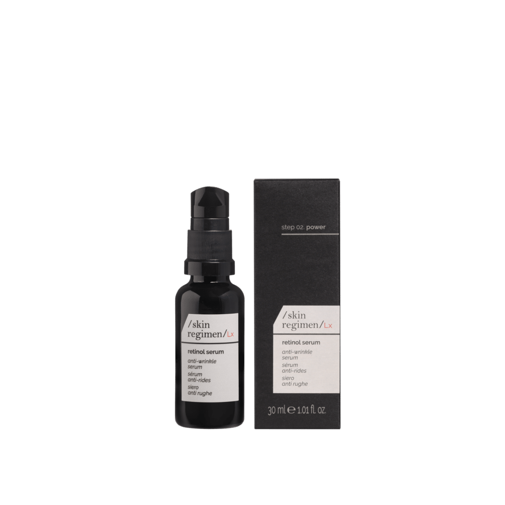 Deze retinol serum van /skin regimen/Lx voldoet alvast aan de nieuwe wetgeving en is opgesmukt met retinal